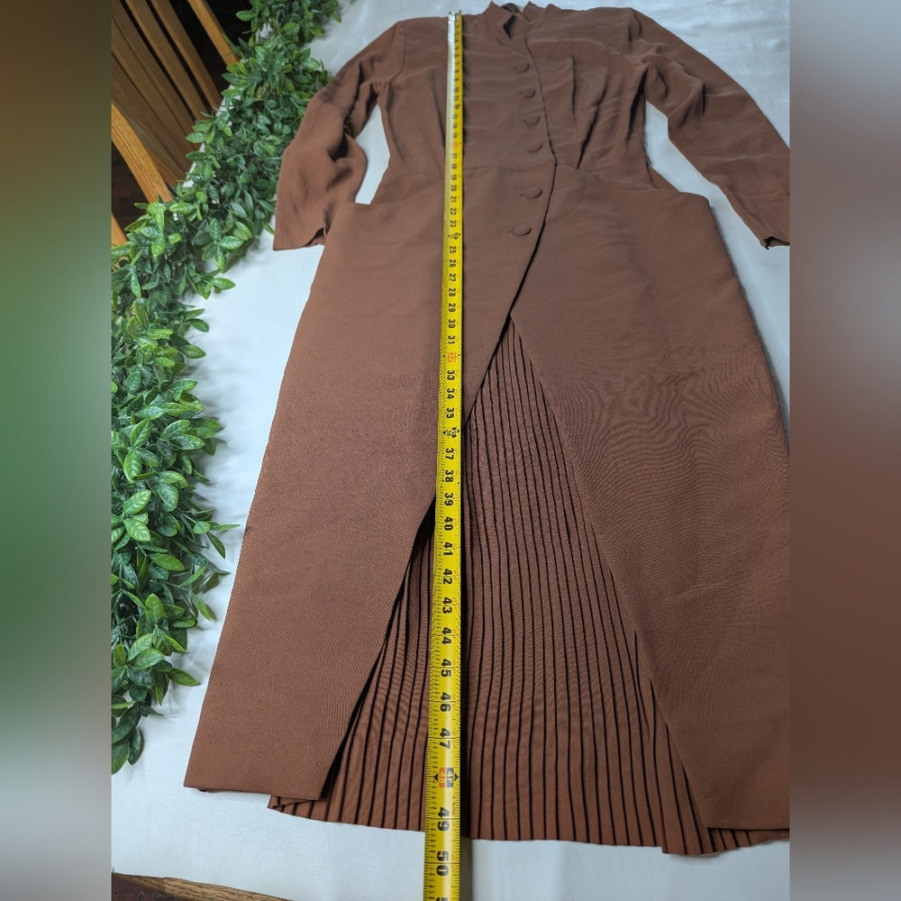 Vintage 1940s Wiley Samuelson original Dress Brown - Picture 5 of 12